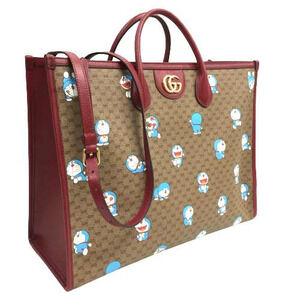 Gucci Shoulder Bag Doraemon Collaboration Crossbody GG Supreme Brown